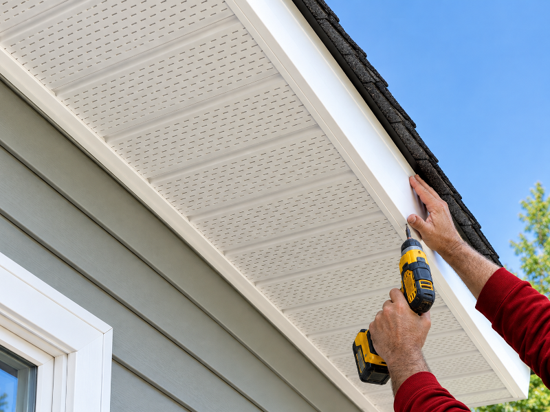 Soffit and fascia installation