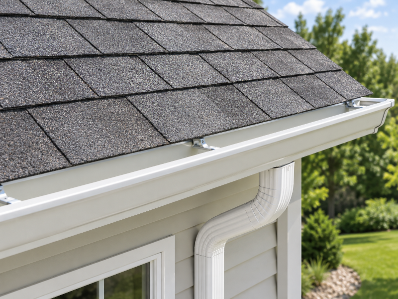 Seamless gutter installation