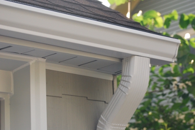 New seamless gutter system installation.