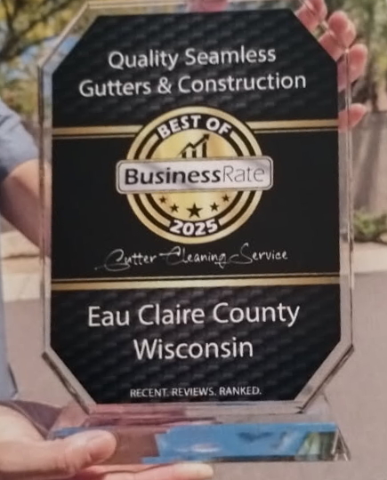 2025 Best Gutter Cleaning Service Award from Leader Telegram